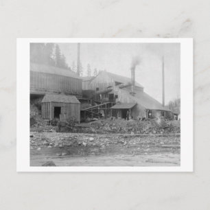 Postal Fotografía de la fundición Deadwood y Delaware