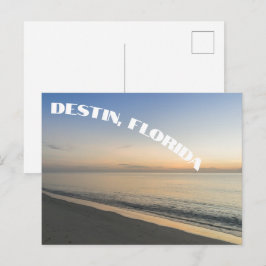 Postal Fotografía de la hermosa puesta de sol en la playa