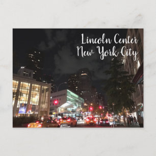 Postal Fotografía de Lincoln Center New York City NYC