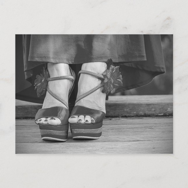 Postal Fotografía de moda vintage (Anverso)