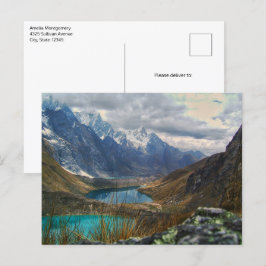 Postal Fotografía de Montañas Alpinas Escénicas