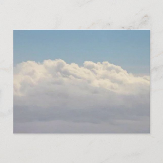 Postal Fotografía de nubes (Anverso)