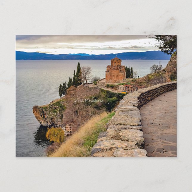 Postal Fotografía de Ohrid, Macedonia (Anverso)