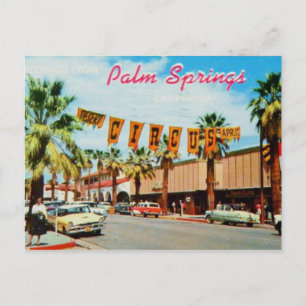 Postal Fotografía de Palm Springs, California vintage 195