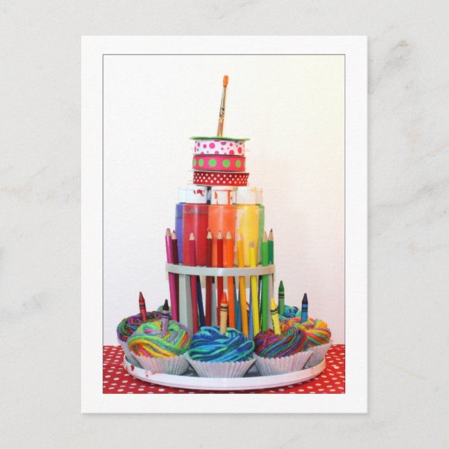 Postal Fotografía de "Pastel de artesanía" (Anverso)
