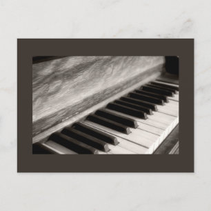 Postal Fotografía de Piano Keys vintage