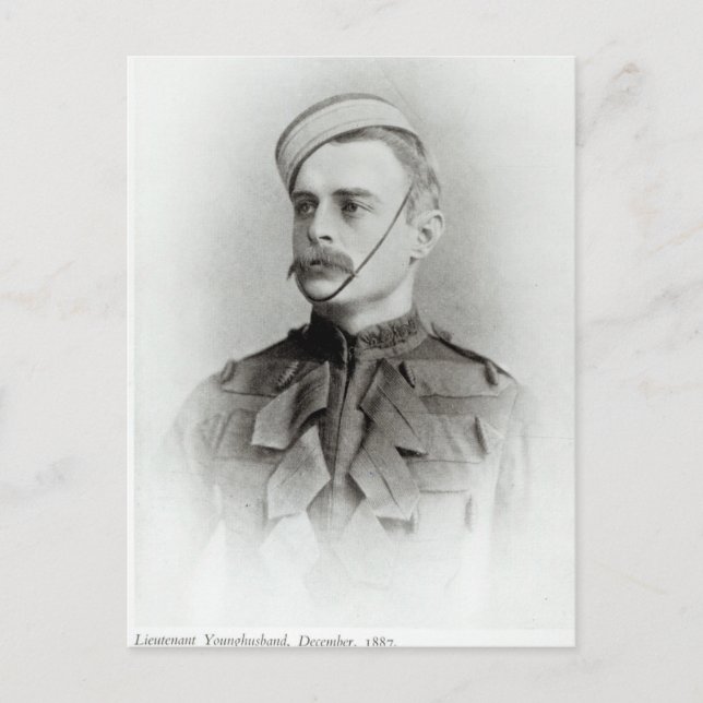 Postal Fotografía de Sir Francis Younghusband (Anverso)