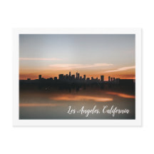 Fotografía de Skyline en Los Ángeles al atardecer