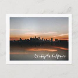 Postal Fotografía de Skyline en Los Ángeles al atardecer