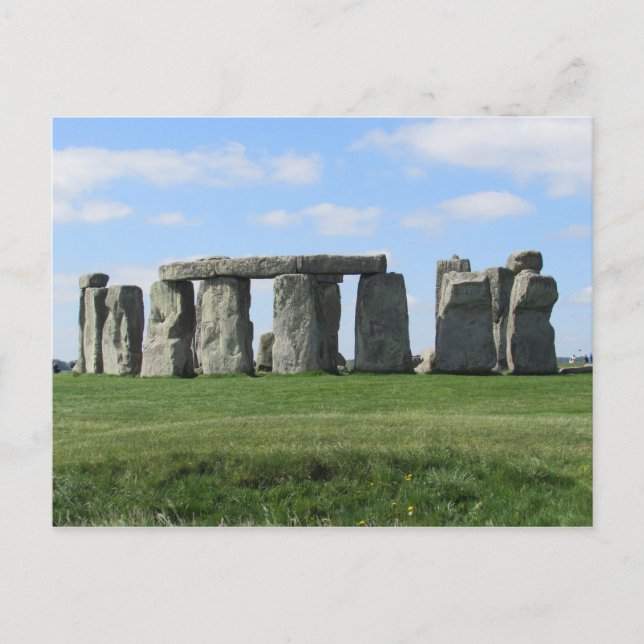 Postal Fotografía de Stonehenge Inglaterra (Anverso)