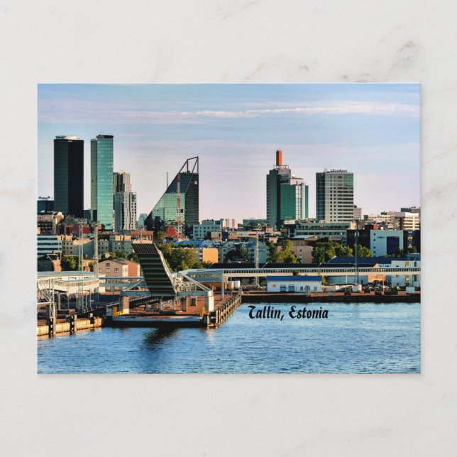 Postal Fotografía de Tallín, Estonia, paisajes urbanos (Anverso)