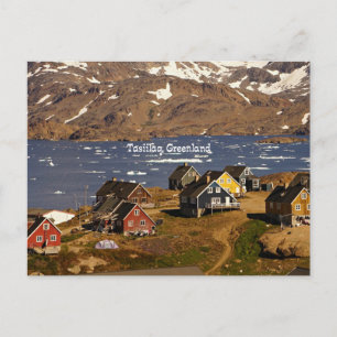 Postal Fotografía de Tasiilaq, Groenlandia