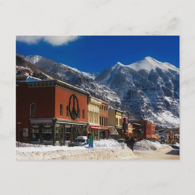 Postal Fotografía de Telluride, Colorado (Anverso)