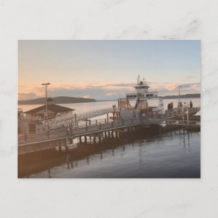 Postal Fotografía de transbordadores del puerto marítimo