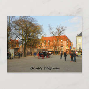 Postal Fotografía de un paseo en buggy en Brujas
