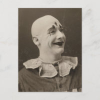 Fotografía de un payaso humilde y raro