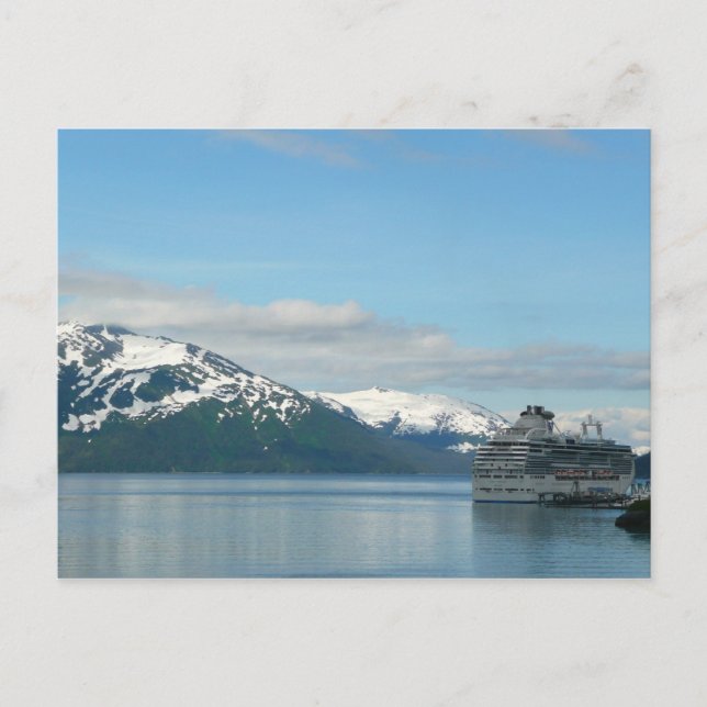Postal Fotografía de viajes de crucero en Alaska (Anverso)