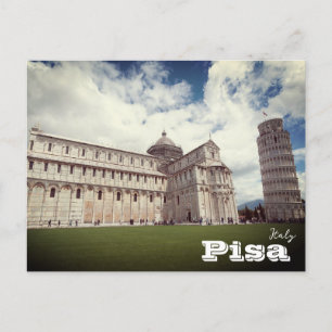 Postal Fotografía de viajes de la Torre inclinada de Pisa