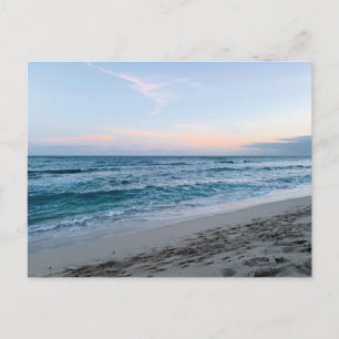 Postal Fotografía de Viajes Original Amanecer en la Playa