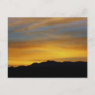 Postal Fotografía del desierto "Mesa Sunset"
