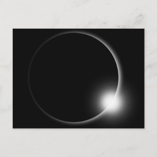 Postal Fotografía del eclipse solar lunar de la luna