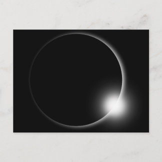 Postal Fotografía del eclipse solar lunar de la luna