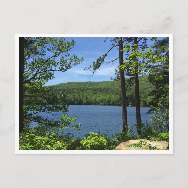 Postal Fotografía del lago Squam, Holderness New Hampshir (Anverso)