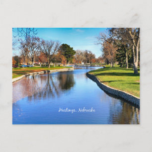 Postal fotografía del paisaje de Hastings, Nebraska