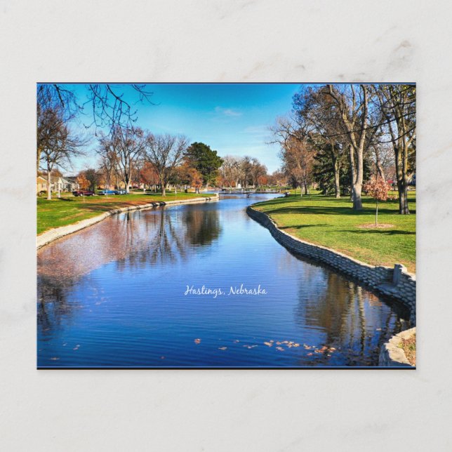 Postal Fotografía del paisaje de Nebraska (Anverso)