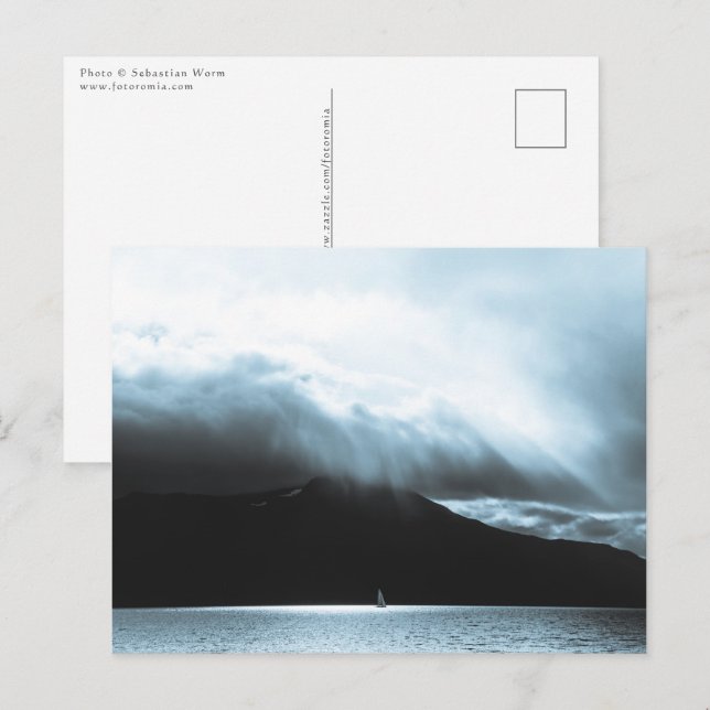 Postal Fotografía del paisaje marino (Anverso / Reverso)