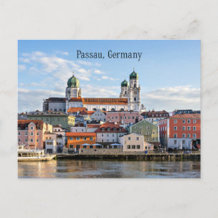 Postal Fotografía del paisaje urbano de Passau, Alemania
