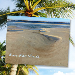 Postal Fotografía del paso de Ponce Inlet en la playa de 