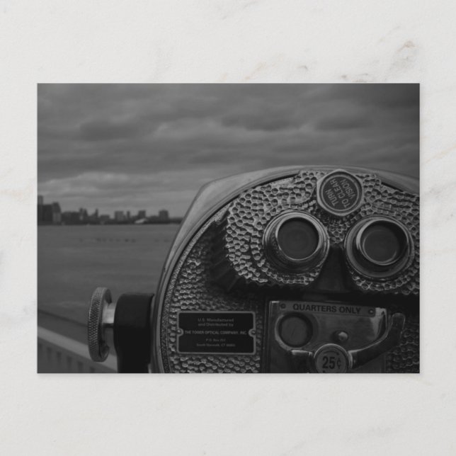 Postal fotografía en blanco y negro (Anverso)