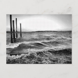 Postal fotografía en blanco y negro