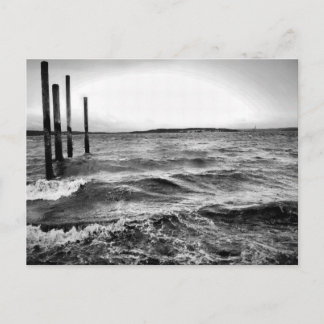 Postal fotografía en blanco y negro