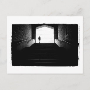 Postal Fotografía en blanco y negro de aza