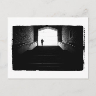 Postal Fotografía en blanco y negro de aza