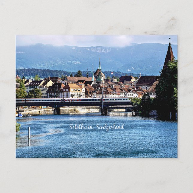 Postal Fotografía escénica de Solothurn, Suiza (Anverso)