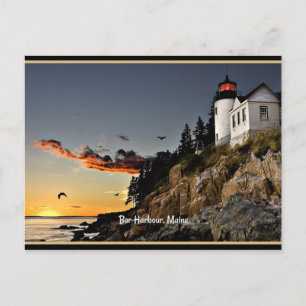 Postal Fotografía escénica del Bar Harbour, Maine