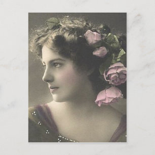 Postal Fotografía femenina de época (2)