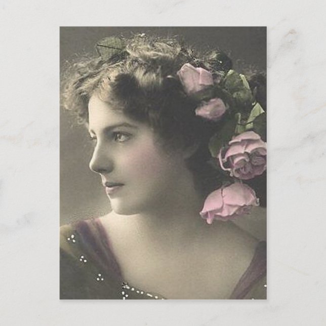 Postal Fotografía femenina de época (2) (Anverso)