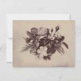 Postal Fotografía floral Arte vintage