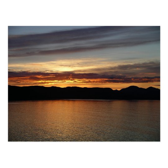 Postal Fotografía hermosa de la puesta del sol II de