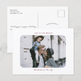 Postal Fotografía minimalista moderna y simple de Navidad