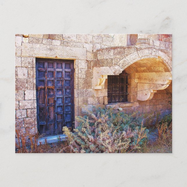 Postal FOTOGRAFÍA MONASTERIA del Moni Tharri del siglo IX (Anverso)