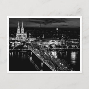 Postal Fotografía nocturna del horizonte de Colonia Alema
