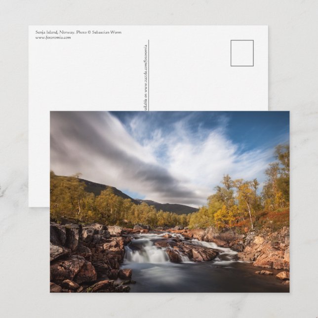 Postal Fotografía paisajística de Escandinavia (Anverso / Reverso)