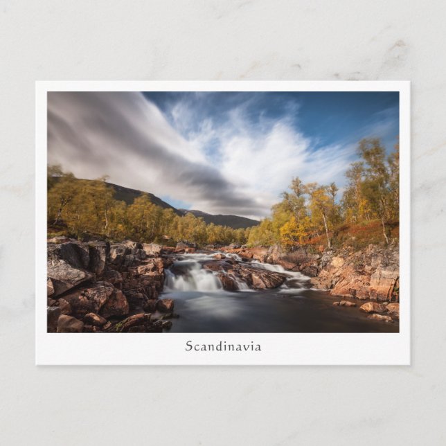 Postal Fotografía paisajística de Escandinavia (Anverso)