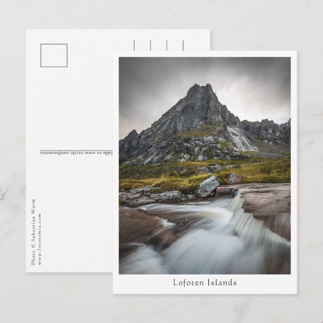 Postal Fotografía paisajística de Noruega (Anverso / Reverso)