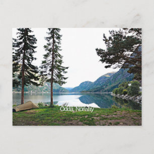Postal Fotografía paisajística de Odda, Noruega